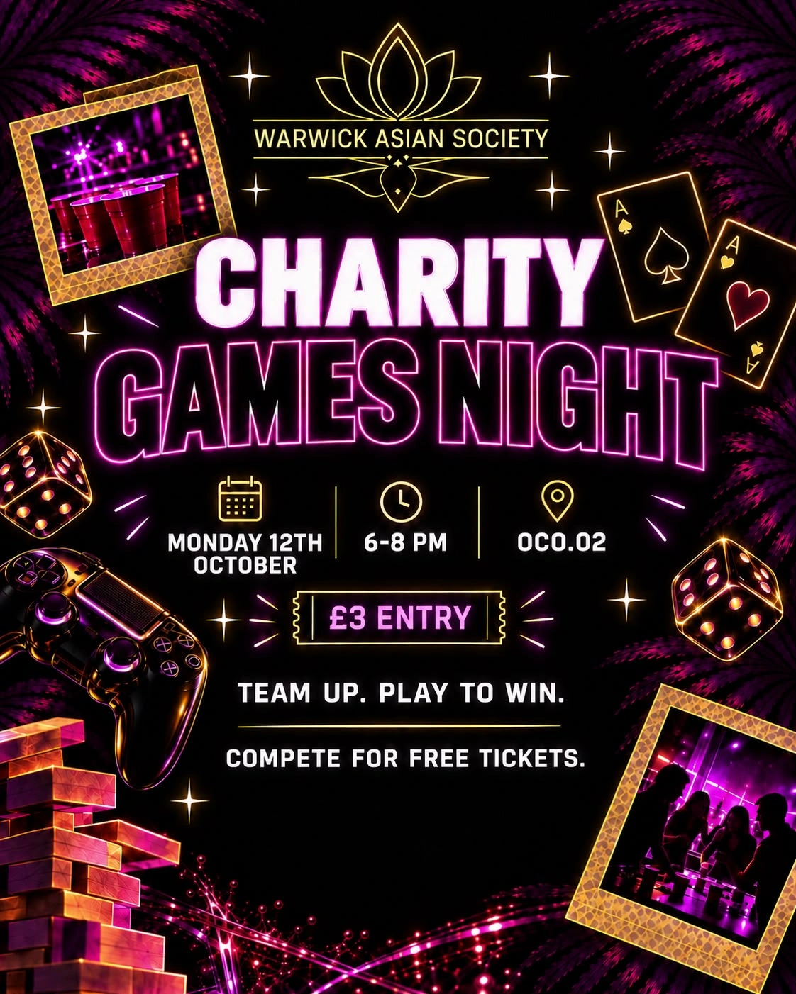 CHARITY GAMES NIGHT